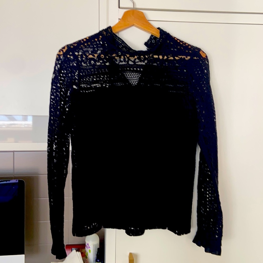 Lace black shirt